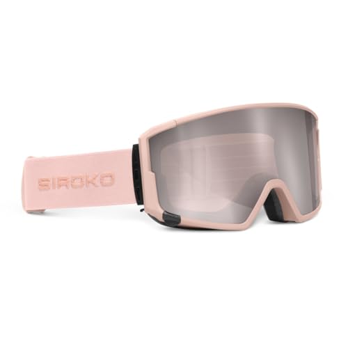 SIROKO - Maschera da Sci e Snowboard con Lente Magnetica G3 TaraRosa