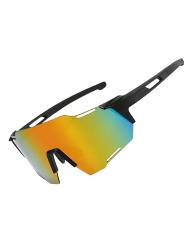 TPZORJX Polarizzati Occhiali Da Ciclismo,Occhiali da sole polarizzati,Occhiali sportivi da ciclismo,Protezione UV,occhiali da ciclismo,Occhiali da carnevale,Occhiali da bici da corsa