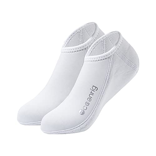 nitescuba Calzini in Neoprene 2.5mm,Immersioni per Uomini e Donne Calzini a Pinna,Calze Antiscivolo e Impermeabili per Immersioni, Surf e Altri Sport Acquatici,Bianco,S