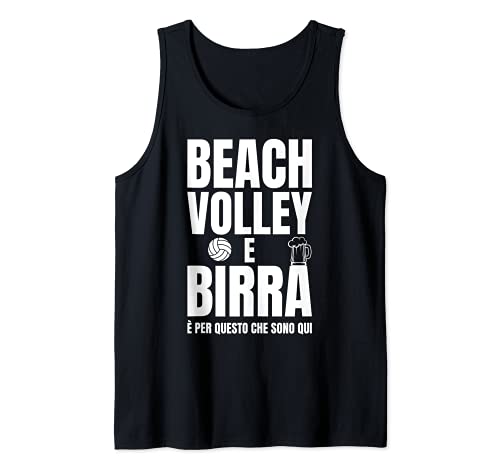 Beach Volley Birra Divertente Canotta