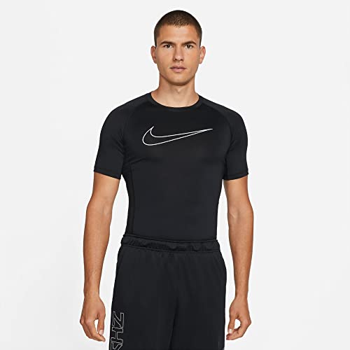 Nike NP Dry Fit, T-Shirt Uomo, Black/White, S