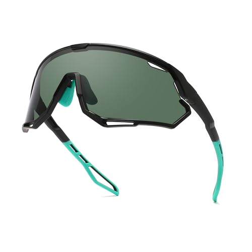 Occhiali da Ciclismo per Uomo Donna, Occhiali da Sole Sportivi Occhiali MTB per Bici Running Baseball Correre Anti-UV400