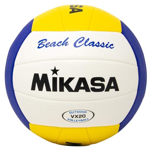 Mikasa VX20 Beach Classic Ball VX20 - Palla da pallavolo unisex, 5 EU, colore: Bianco