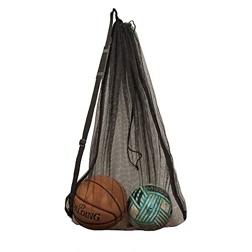 DoGeek Mesh Ball Bag Large Sport con Coulisse, Borsa portaoggetti di stoccaggio di Palline, Sacchetto di Rete