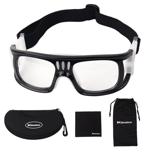 Andux Basket Calcio Sport Occhiali Occhiali di sicurezza LQYJ-01 (Nero)