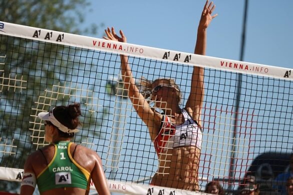 Attenzione quando si gioca a beach volley sulla sabbia